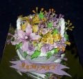 Torta Košík s kvetmi