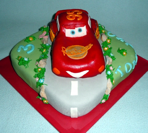 Torty pre chlapcov » Torta Detská torta Auto McQueen