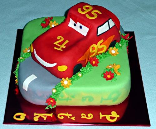 Torty pre chlapcov » Torta Detská torta Auto McQueen, Paťko