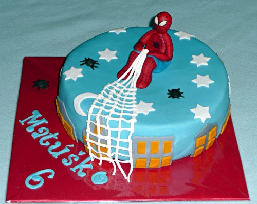 Torty pre chlapcov » Torta Detská torta  spiderman pre chlapca Matúška