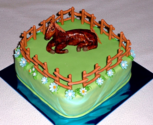 Rôzne torty » Torta Narodeninová torta  kôň