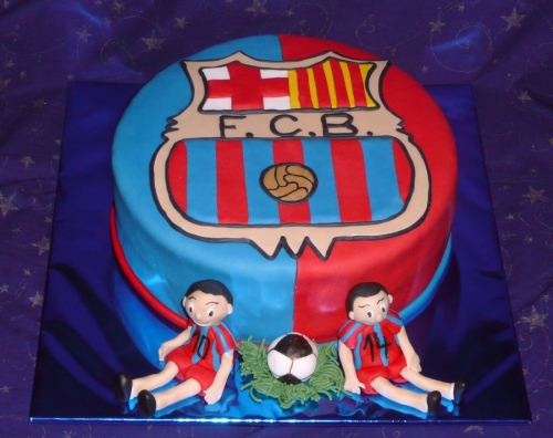 Svadobné torty » Torta Futbalová torta  FCB