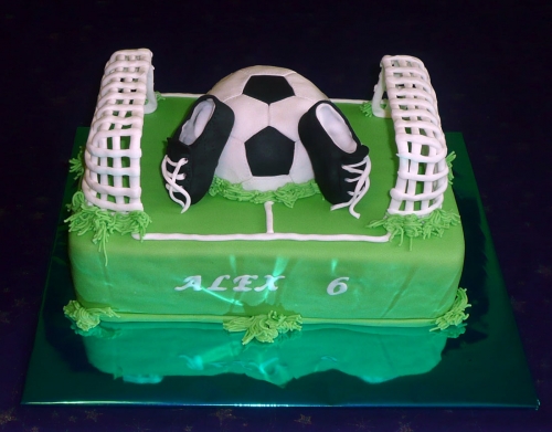 Športové torty » Torta Futbalová torta kopačky a lopta