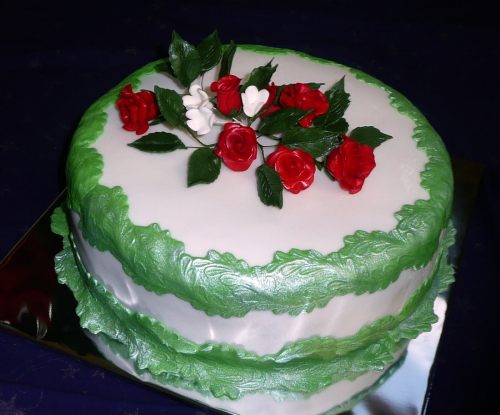 Torty pre ženy » Torta Narodeninová torta s ružami, torta s kvetmi pre ženu