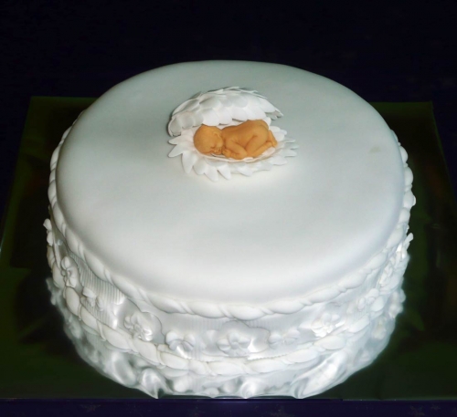 Krstinové torty » Torta Krstinová torta s bábätkom