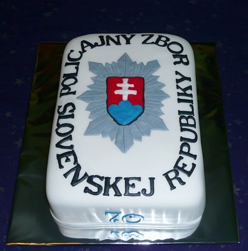 Rôzne torty » Torta Torta policajný znak, torta pre muža na 70tku
