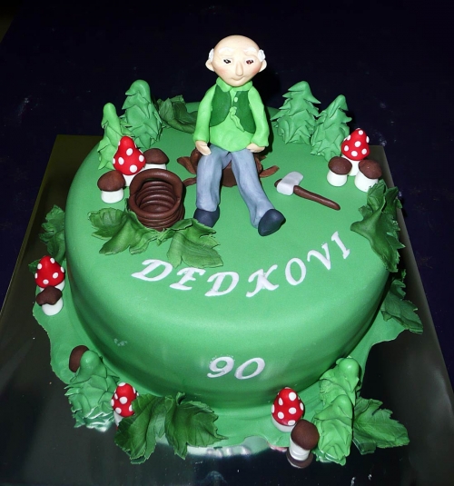 Rôzne torty » Torta Dedkovi na 90tku