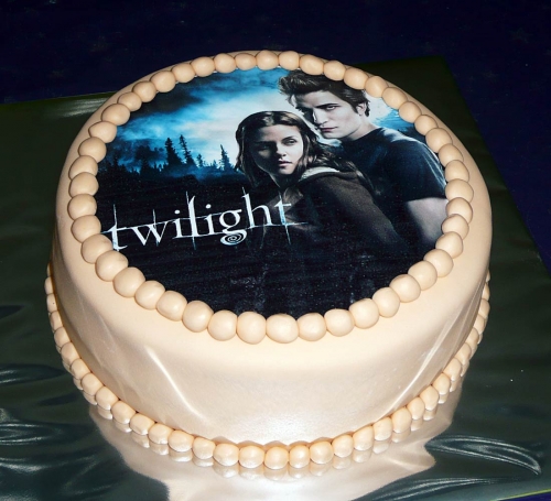 Jedlé obrazky na torty » Torta Twilight