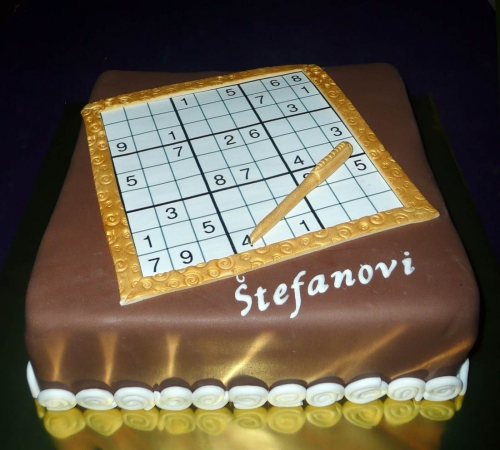 Svadobné torty » Torta Sudoku