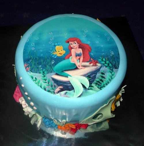 Jedlé obrazky na torty » Torta Ariel