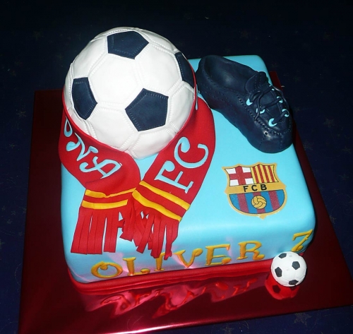 Svadobné torty » Torta Futbalová FC BArcelona