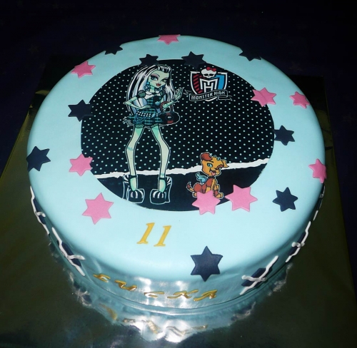 Jedlé obrazky na torty » Torta Monster High