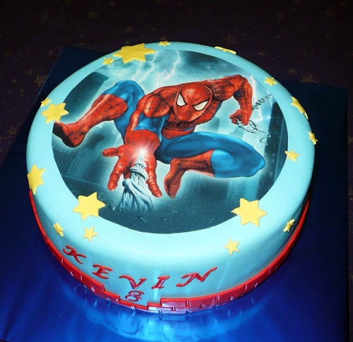 Jedlé obrazky na torty » Torta Spiderman