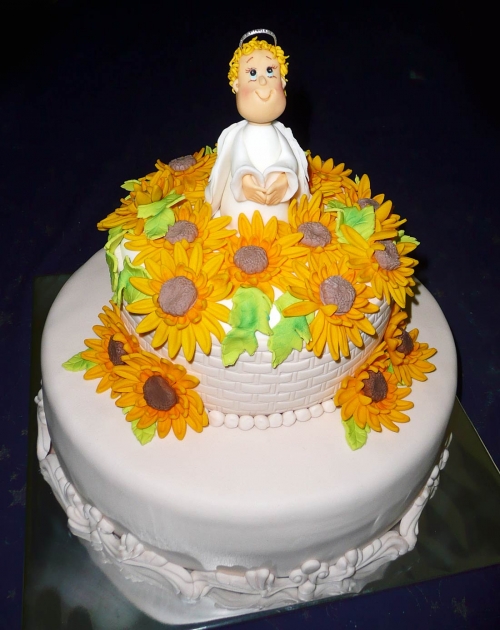 Rôzne torty » Torta Anjelik s kvetmi