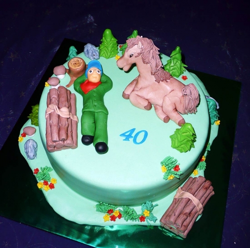 Rôzne torty » Torta Drevorubač v lese