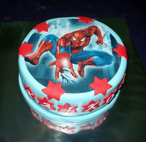 Jedlé obrazky na torty » Torta Spiderman