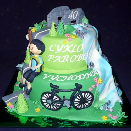 Športové torty » Torta Cyklistická torta