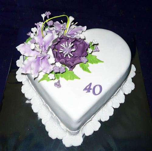 Rôzne torty » Torta Srdce na 40tku