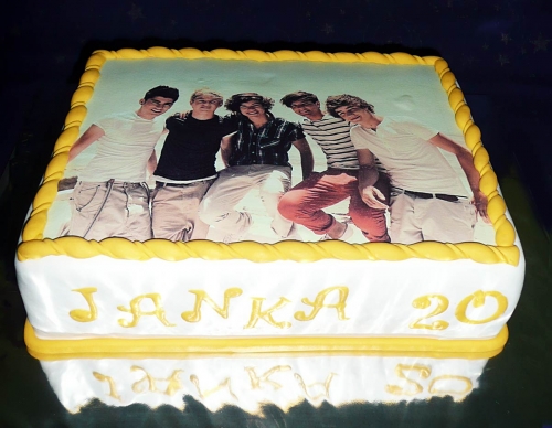 Jedlé obrazky na torty » Torta One Direction