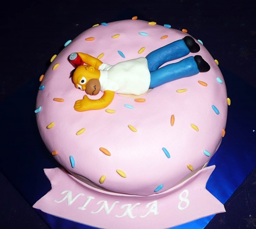 Svadobné torty » Torta Simpson Homer