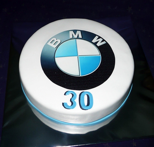 Jedlé obrazky na torty » Torta Logo BMW