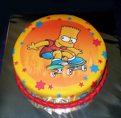 Svadobné torty » Torta Bart Simpson