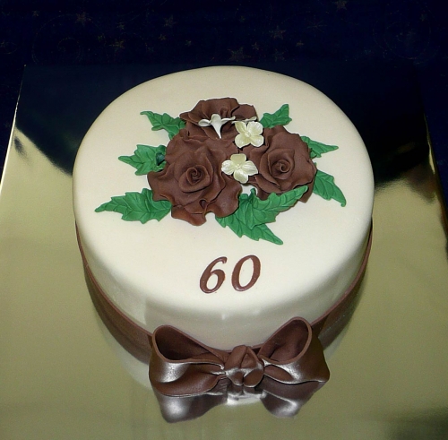 Kvietkované torty » Torta Na 60tku