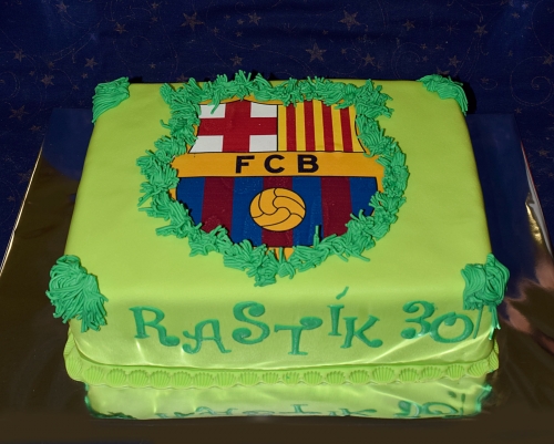 Torty » Torta Futbalová s logom FCB