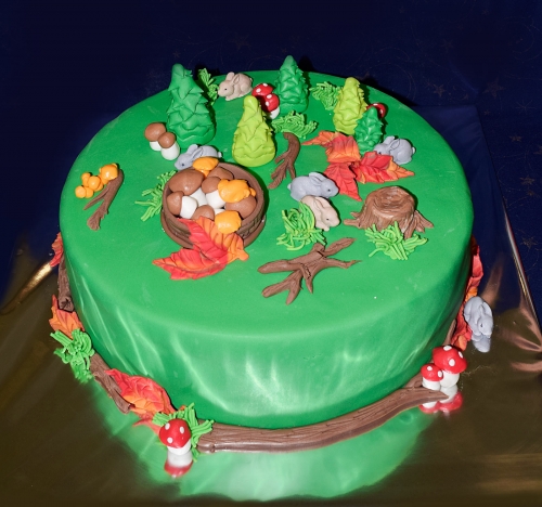 Torty » Torta Hríby na torte