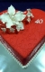 Kvietkované torty » Torta Srdce na 40tku