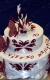 Kvietkované torty » Torta Na 70tku s kvetmi