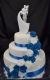 Torty » Torta Trojposchodová svadobná s kvetmi